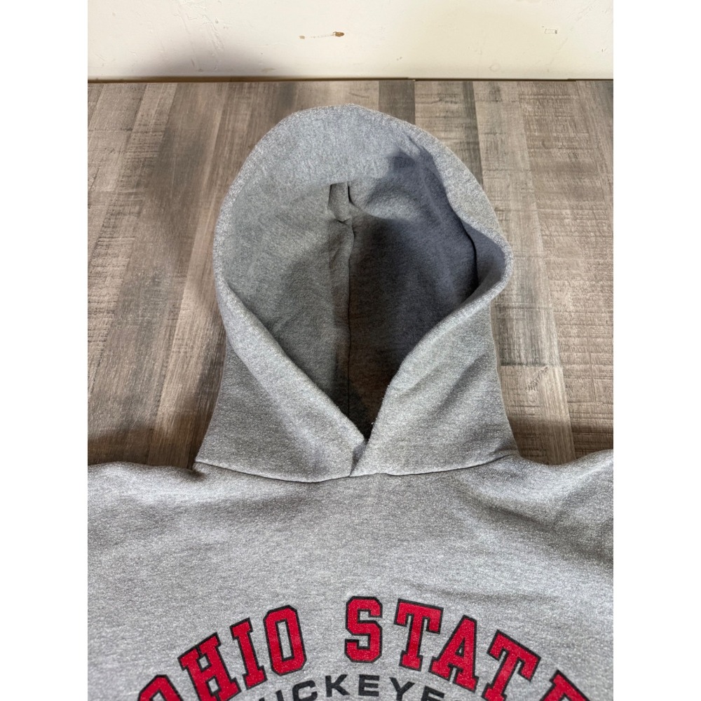 Russell Athletic Ohio State Buckeyes Athletics Hoodie Gray Mens XL Sweatshirt - Picture 4 of 10